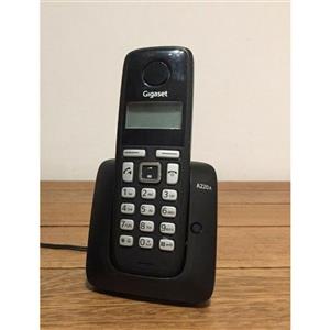 تلفن بی سیم گیگاست مدل A220 - استوک - مشکی 