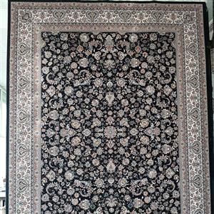 فرش ماشینی 4 متری 700شانه اصل بافت hcpx2 تراکم 2550 صد در صد نخ افشان دریا