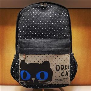 کوله پشتی جین مدل جذاب Oreo Cat