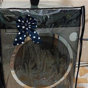 کاور لباسشویی، ترکیب طلق و پارچه، سایز60×60×85 رنگ سرمه ای ،وزن 330 گرم