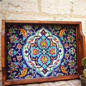 سینی چوبی رزینی با طرح های سنتی بسیار جذاب و متنوع