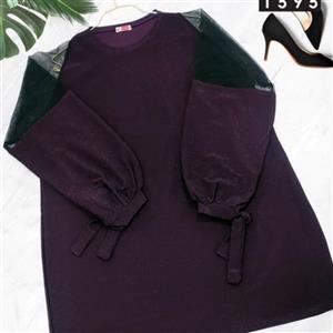 پیراهن لمه زربافت مجلسی شیک  بیگ سایز 44 تا58 عیدانه