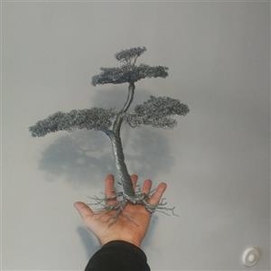 مجسمه درخت سیمی (دارسیمی) کد  116 خاص و لاکچری به سبک دارسیم آرت
