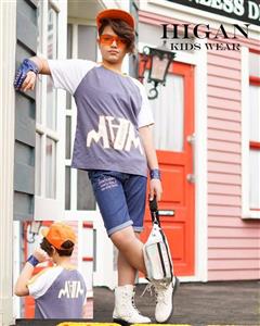 تیشرت شلوارک جین پسرانه