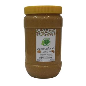 کره میکس بدنسازی نیم کیلویی( بادام زمینی - کنجد - نارگیل)