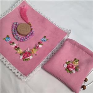 جانماز کیفی مخمل پارچه سوییت قواصی با کیسه
