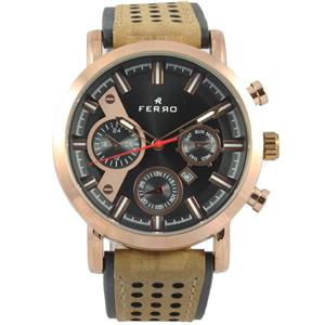 ساعت مچی عقربه ای مردانه فرو مدل F61492-536-C2 FERRO Watch for man 