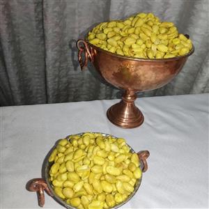 بادام زمینی پوست کنده زرد