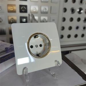 پریز  ارتدار اسیا مدل کریستالی سفید طلایی