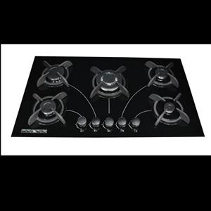 اجاق گاز رومیزی صفحه ای تکنو شیشه مشکی کنی خط دار 2سال 