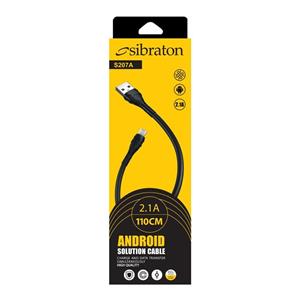 کابل شارژ میکرو سیبراتون 110 سانتی مدل Sibraton S207A