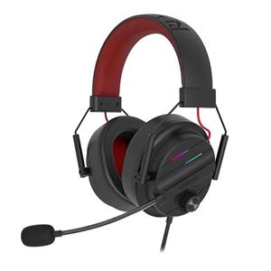 هدفون با سیم گیم redragon مدل chiron h380-rgb - مشکی( یک ساله تخت جمشید)