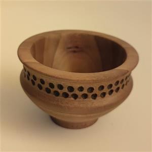 ظرف چوبی دست سازکوچک قطر8 برای پذیرایی از چوب گردو و آب گریز شده توسط روغن گیاهی خارجی 