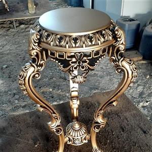 میز تلفن و کنارسالنی طلایی شاپان 