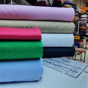 پارچه کتان لمه رنگ بندی به روز  7 رنگی وزن سنگین و مناسب کت دامن و لباس های مزونی