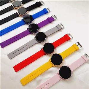 ساعت مچی ساعت دخترانه بند سلیکونی رنگی اپل واچ دیجیتالیپسرانه