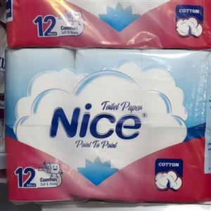 دستمال توالت 12 رول نایس درجه 1.