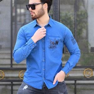 پیراهن جین مردانه تن خور عالی شیک در سه رنگ موجوده