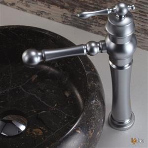 شیر روشویی بلند کروم مات سانیا مدل مینا