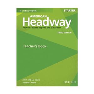 کتاب زبان امریکن هدوی American headway Starter ویرایش سوم به همراه کتاب کار سایز وزیری