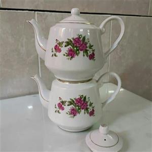 قوری گلسرخی چینی