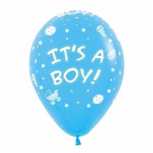 بادکنک لاتکس تعیین جنسیت آبی پسرونه - سایز معمولی