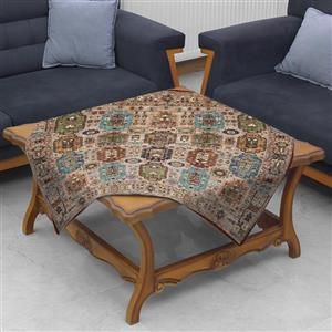 رومیزی مدل مخمل طرح خطی کد 97\n