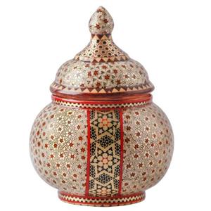 قندان خاتم کاری استاد کروبی  مدل متوسط