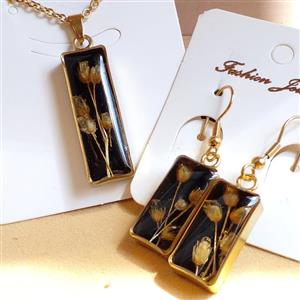 نیم ست گل طلایی