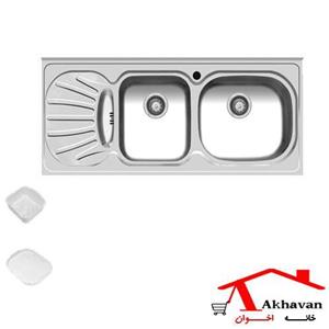 سینک ظرفشویی روکار اخوان 36 (سایز120*50) Akhavan model 36 Sink