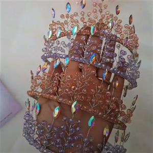 تاج مرواریدی زیبا