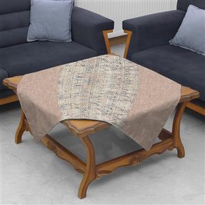 رومیزی مدل مخمل طرح گل و مرغ کد 91