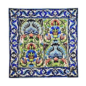رومیزی مدل مخمل طرح کاشی کد 93