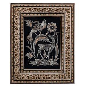 تابلو خاتم کاری با پلاک مسی قلمزنی سایز 23×28 