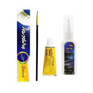 قلم خشگیر  بدنه ایران خودرو ان رنگ سفید کد 1160507 مجموعه 3 عددی