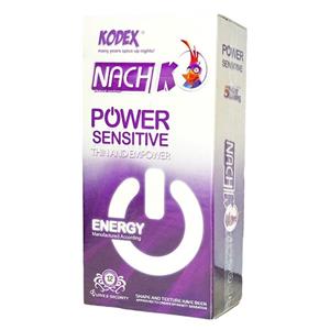 کاندوم کدکس مدل POWER SENSITIVE بسته 12 عددی Nach K POWER SENSITIVE Condoms 12PSC