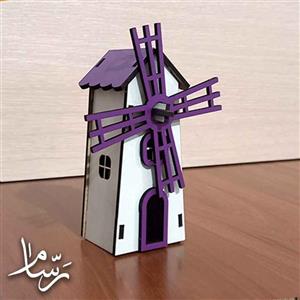 ماکت آسیاب بادی چوبی تزئینی-تراریوم
