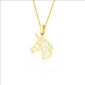 گردنبند هایکا گالری طرح یونی کرن کد ha306