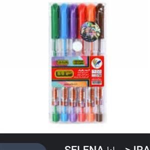 خودکار سلنا رنگی Selena SP120 0.7mm بسته ۶ عددی