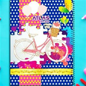 دفتر 50 برگ نقاشی سیمی طلقی طرحدار کلاسیک با کاغذ 70 گرم