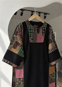 مانتو کفتان سوزن دوزی هندی زنانه