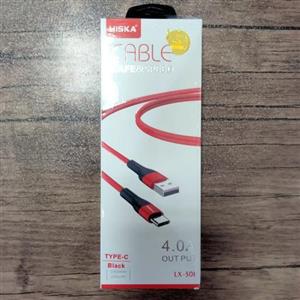 کابل شارژر تایپ سی برند هیسکا