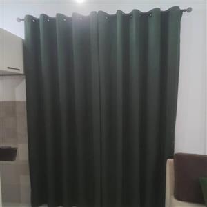 پرده کامل پانچ پنجره2متری مخمل کوبیده مات رنگبندی کامل