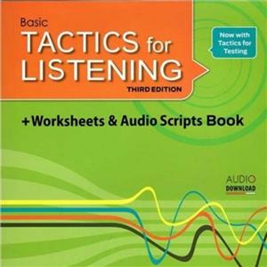 کتاب آموزش زبان tactics for listening basic فایل صوتی کیو ار کد 