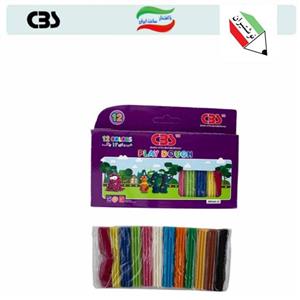 خمیر بازی 12 رنگ مقوایی سی بی اس 27034