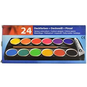 آبرنگ 24 رنگ آلمانی مدل Deckfarben