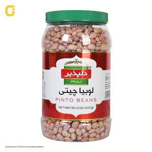 لوبیا چیتی دلپذیر درجه یک بسته 1کیلویی خالص زودپخت و یکدست