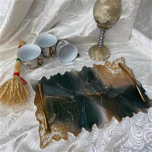سینی پذیرایی تمام رزین رنگ ثابت نشکن