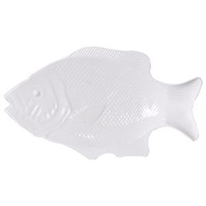 دیس مقصود طرح ماهی سفید ساده سایز متوسط دیس چینی دیس ماهی