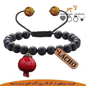 دستبند چشم ببر زنانه کشویی برند لاچو (دستبند انار ) دستبند گره ای چشم ببر کد2